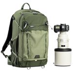 Think Tank BackLight 36L Camera Daypack Backpack for DSLR, Mirrorless, Photography and Video - Montane Green