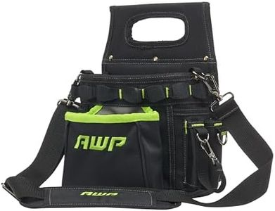 AWP TrapJaw 3-in-1 Electrician Tool Pouch with Spring-Loaded Technology, Designed for Professional Electricians and Maintenance Repair Technicians,Black