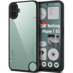 TheGiftKart Ultra-Hybrid Shockproof Back Cover Case for Nothing CMF Phone 1 5G | Camera Protection Bump | Hard Back Cover Case for Nothing CMF Phone 1 (PC & TPU, Crystal Clear Back, Black Sides)