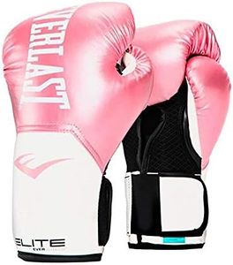 Everlast Elite Pro Style Training Gloves, Pink/White, 8 oz