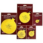 Disc Plate Hanger for Walls- Invisible Plate Holder of Size 30mm/50mm/75mm/100mm/140mm Self Adhesive Stick on Hooks for Picture Plate Hanging Wall Plate Holder Decoration 5 Pack - (All Sizes each one)