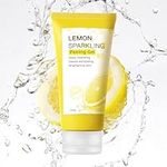 Lemon Sparkling Peeling Gel, Exfoliating Face Exfoliator, Exfoliating Peeling Gel, Gentle Peeling Exfoliant Cleanser for All Skin Types, 120g / 4.2oz