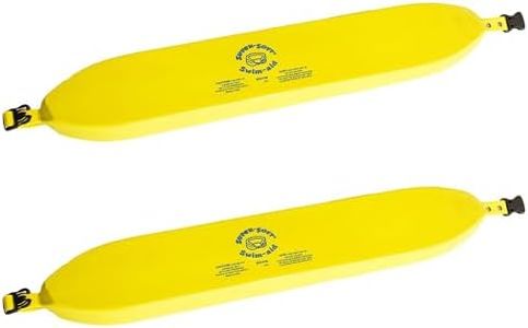 TRC Recreation Super Soft Size Medium Promotional Waist Flotation Swim Belt, Foam Pool Float for Boat and Swimming Accessories, Yellow (2 Pack)