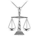 legal justice system symbol pendant