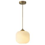 KCO Lighting Modern Gold White Glass Pendant Light Contemporary Brass Metal Kitchen Island Dining Pendant Light Industrial Large Globe Pendant Lamp 1-Light Round Ball Hanging Lighting Fixture