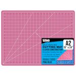 US Art Supply 18 x 24 inch PINK/BLUE Professional Self Healing 5-Ply Double Sided Durable Non-Slip PVC Cutting Mat Great for Scrapbooking, Quilting, Sewing and all Arts & Crafts Projects (Choose Green/Black or Pink/Blue Below) by US Art Supply