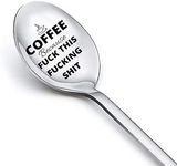 Kilener Funny Spoon Gifts for Women Men Coffee Because Fuck This Fucking Shit Spoons Best Friend Family Lovers Him Her Christmas Birthday Husband Wife