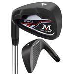 MAZEL WM-X1 Golf Iron for Men 1,2,3,4,5,6,7,8,9, P, S, CNC Milled Face Golf Club Single Iron for Left-Handed Golfers (Black-LH, Single 1 Iron)