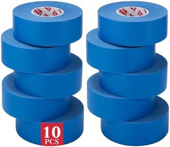 Fyguard Blue Painters Tape 1 Inch Wide, 10 Pack Blue Painters Masking Tape Bulk for Wall Painting Edges Trimming, 1 Inch X 55 Yards X 10 Rolls(550Yards Tatol)