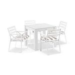 Outdoor 4 Seater Square Ceramic and