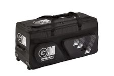 Gunn & Moore GM Cricket Wheelie Bag Holdall, Original, Extra Large - 136-162 Litres, Black