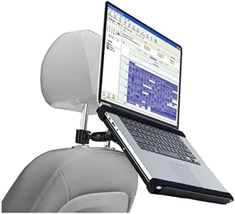 Arkscan MHL17 Laptop Computer Mount Stand for Car Headrest, Back seat Passenger with Front seat Pole