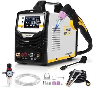SSIMDER Plasma Cutter, 50 Amp Non-Touch Pilot Arc 110V/220V Plasma Cutter Machine, Large LED Display and 2T/4T, 3/4 inch Maximum Cut, IGBT Inverter Cutter for Repair, Metal Fabrication, Beginner, DIY