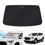 KUST Windshield Sun Shade for GMC Terrain 2018-2022 Window Sunshade Sun Visor Protector Foldable Blocks UV Rays Keep Your Car Cooler