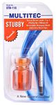 Multitec Plastic Stubby 2-in-1 Screwdriver, Orange and Metallic