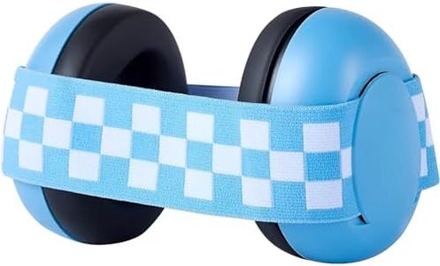 MORJCG Baby Ear Defenders, Baby Noise Cancelling Ear Protector Baby Sleep Earmuff, Improve Sleep Soft Cushion Ear Protectors for Toddlers & Children(Blue), Blue, m, Blue, Medium