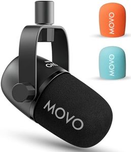 Movo CastMic Dynamic XLR Microphone for PC, Gaming, Streaming, YouTube, and Musicians - Cardioid Podcast Mic for Content Creators