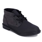 Nautica Kids Youth Boys Lace Up Dress Chukka Boot-Vega Youth-Black-4