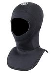 Two Bare Feet 5mm / 7mm Dive Hood Neoprene Diving Wetsuit Collar - Scuba Surf Kayak (7MM - L)