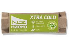 NZEROWAX - Eco Wax Block, 50g | Organic Natural Wax for Ski Snowboard | Extra Cold, Artificial Snow and Dry Slope Usage