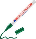 edding 751 paint marker - green - 1 pen - round tip 1-2 mm - paint marker for marking and labelling metal, glass, rocks or plastic - heat-resistant, permanent, smudge-proof and waterproof