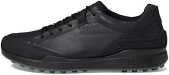 ECCO Men's Biom Hybrid Hydromax Water Resistant Golf Shoe, Black/Black, 12-12.5