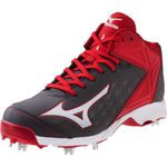 Mizuno Men's 9-Spike Swagger 2 Baseball Cleat grey Size: 11.5 UK