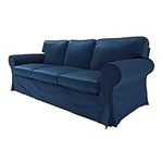 BACoverZone Couch Covers for IKEA Ektorp 3-seat Sofa, Cover Only! Sofa Slipcovers for Living Room, EKTORP Sofa Covers (3-seat, KL-15)