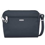 Travelon 43227 360 Classic Convertible Crossbody and Waist Pack, Midnight, One Size