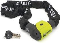 Urban 10K170 Motorcycle Chain Lock Approved, Hardened Steel Links ø0.39in, 5,5ft Long, Textile Cover, Anti-Theft High Security Chain Padlock, Motorbike, Scooter, Electric Bicycle, Ebike