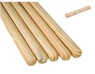 25 x wooden Broom Handles / Mop Stales 1.2 Metres X 23.5 mm Trade Pack