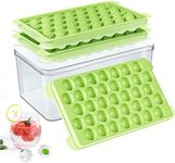 Round Ice Cube Trays for Freezer, 111PCS×1IN Circle Ice Cube Tray with Lid and Bin, Easy Release Sphere Ice Cube Mold, Ball Ice Cube Tray for Chilling Cocktails Whiskey Coffee Tea