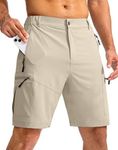 Pudolla Men's Hiking Cargo Shorts 9