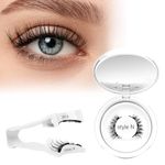 Higu clace Magnetic-Lashes Kit with Applicator, Magnetic Eyelashes No Glue or Eyeliner Needed, Reusable, Easy to Wear and Remove(STYLE N)