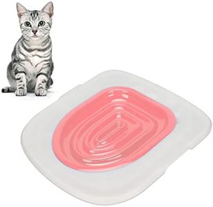 Cat Toilet Training Kit, Reusable Pet Cat Toilet Seat Trainer Cat Litter Mat Kit Potty Toilet Training System Urinal Seat Potty for Pet Cat Kitty Puppy to Use The Toilet ()