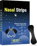 Nasal Strips for Snoring（60 Count),Extra Strength Nasal Strips for Breathing,Hypoallergenic Strong Nose Strips Tape, Boost Oxygen inhale, Improve Sleep Quality - Latex Free, Skin Safe Snoring Tape