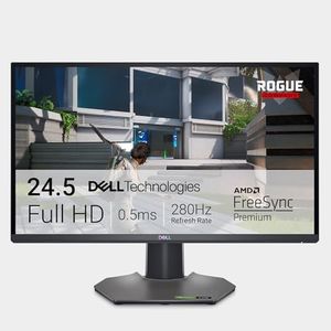 Dell G2524H 24.5" Full HD (1920x1080) Monitor Gaming, 280Hz (OC), Fast IPS, 0.5ms, AMD FreeSync Premium, NVIDIA G-SYNC Compatible, 99% sRGB, 2x DisplayPort, HDMI, 3x USB, Negro