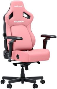 Anda Seat Kaiser 4 XL Gaming Chairs for Adults - Ergonomic Pink PVC Leather Gaming Chair with 6D Armrest, Comfortable Office Seat with Lumbar Support, Heavy Duty Wide Gamer Seat