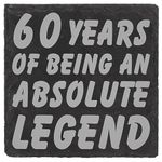 60th Birthday Gifts Men Funny Slate Coaster - 60th Birthday Gifts for Women Friend - 60th Birthday Ideas for Men - Novelty and Funny 60th Birthday Gifts