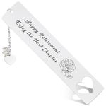 Lasimfa 2024 Happy Retirement Bookmark for Women, Retirement Gift for Book Lover Coworker, Cute Metal Book Markers Going Away Appreciation Gifts for Reading Friends Coworkers Colleagues