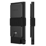Ekster Aluminum Cardholder Wallet | RFID Wallet for Men & Women | Slim & Minimalist Aluminum Wallet with Pop Up Cardholder (Matte Black)
