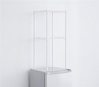 DormCo Suprima Mini-Fridge Organizer Shelves - White