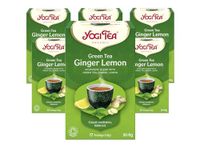 Yogi Tea, Green Tea Ginger Lemon, Organic Herbal Tea, Blend of Green Tea, Ginger and Lemon, 6 Packs x 17 Tea Bags (102 Teabags Total)