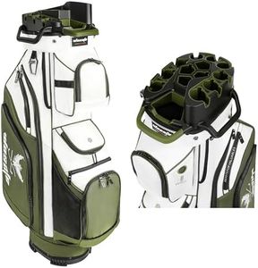 wosofe 14-Way Golf Cart Bag, Quiet T-Lock Club Protection Organizer