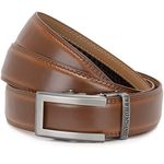 HORNBULL Riga Tan Leather Belt for Men | Mens Belt Autolock | Formal and Casual Leather Belt…