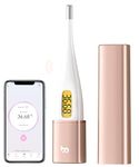 Basal Thermometer for Ovulation, Intelligent BBT Thermometer with Backlit LED Screen & APP(iOS & Android) for NFP, Trying to Conceive, Fertility Monitor & Period Tracker from femometer Vinca II