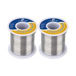 Essmetuin Tin Lead Solder Wire(Sn60/Pb40) for Stained Glass/Crafts/Jewelry 183℃ Melting Point 2.0MM(0.08in) No Flux Solid Welding Solder (2LB)