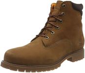 Timberland Men's 6 Inch Basic Alburn Waterproof Lace-up Boots, Brown Nubuck, 8 US