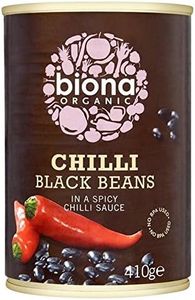 Biona Piment Organique Haricots Noirs 410G (Paquet de 4)