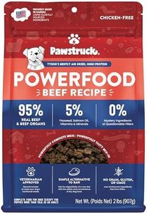 Pawstruck All Natural Air Dried Dog Food w/Real Beef - Grain Free, Made in USA, Non-GMO & Vet Recommended - High Protein Limited Ingredient Wholesome Full-Feed - for All Breeds & Ages - 2lb Bag